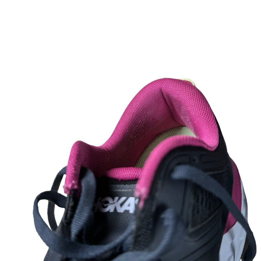 Hoka One One Black and Pink Athletic Shoes - Picture 5 of 16